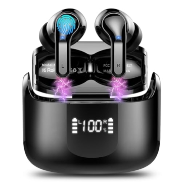 Bluetooth 5.3 Earbuds with 40H Battery & Noise Cancelling