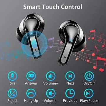 Bluetooth 5.3 Earbuds with 40H Battery & Noise Cancelling