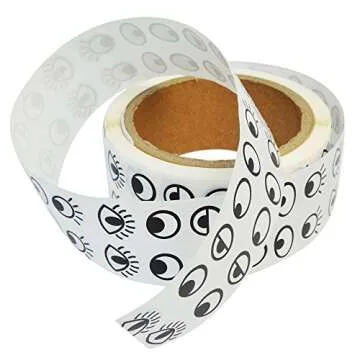 Baotongle 1000 Colorful Eye Stickers for Crafts