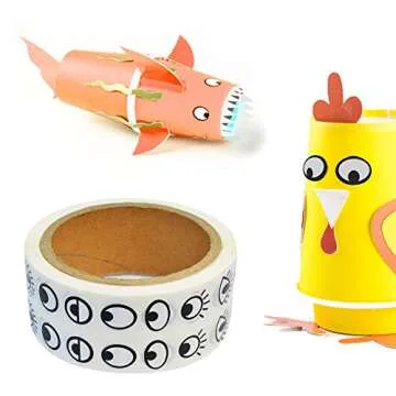 Baotongle 1000 Colorful Eye Stickers for Crafts