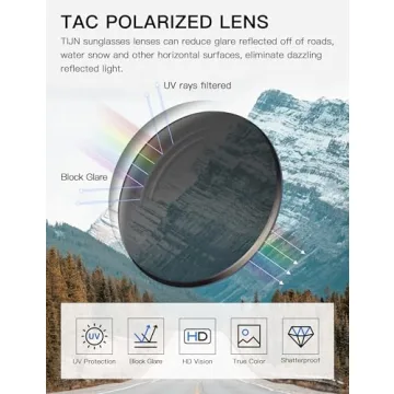 Trendy TIJN Olisa Retro Oval Polarized Sunglasses Design