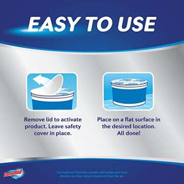 DampRid Hi-Capacity Moisture Absorber Bucket, 2 Pack — Fresh Scent, 2 lb. 15.5 oz.