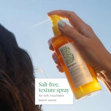 Briogeo Women's Superfoods Banana + Coconut Hydrating Salt-Free Soft Wave Texture Spray, 5.75 Fl Oz (Pack of 1)