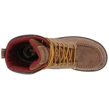 KEEN Utility Women's Cincinnati 8" Soft Toe Waterproof Wedge Work Boot and Construction, Belgian/Sandshell, 10