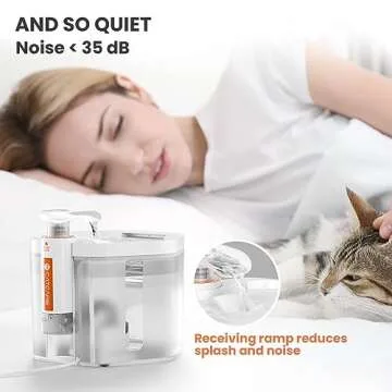 CAT CARE Cat Water Fountain for Quiet, Healthy Hydration