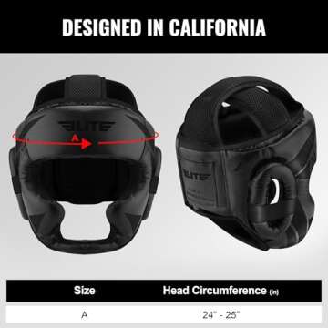 Elite Sports MMA Boxing Headgear for Men - Kickboxing Protection
