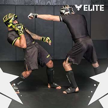 Elite Sports MMA Boxing Headgear for Men - Kickboxing Protection