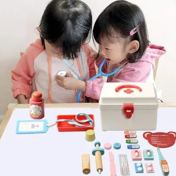 BESTING Kids Doctor Kit - 17 Pcs Wooden Educational Toy
