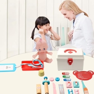 BESTING Kids Doctor Kit - 17 Pcs Wooden Educational Toy