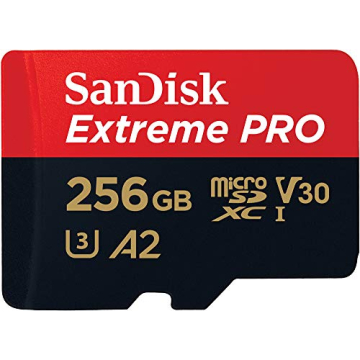 SanDisk 256GB Extreme PRO microSD UHS-I Card - Speed and Durability for 4K and Beyond