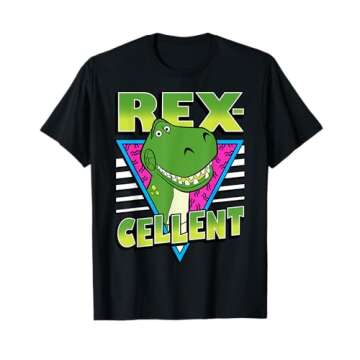 Disney Pixar Toy Story 4 Retro Rex-cellent Portrait T-Shirt