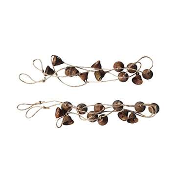 Vintage Rust Bell Hanging String - Perfect for Christmas Decor