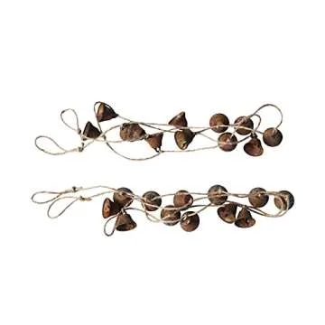 Vintage Rust Bell Hanging String - Perfect for Christmas Decor