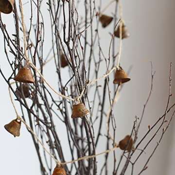 Vintage Rust Bell Hanging String - Perfect for Christmas Decor