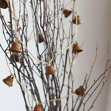 Vintage Rust Bell Hanging String - Perfect for Christmas Decor