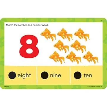 Educational Insights Hot Dots Jr. Numbers and Counting Card Set, Preschool and Kindergarten Readiness