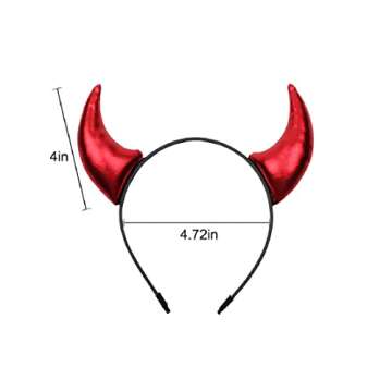 BPNHNA Red Devil Horns Headband for Halloween Fun