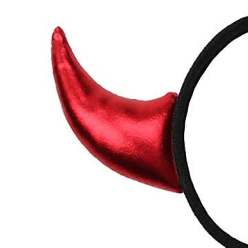 BPNHNA Red Devil Horns Headband for Halloween Fun