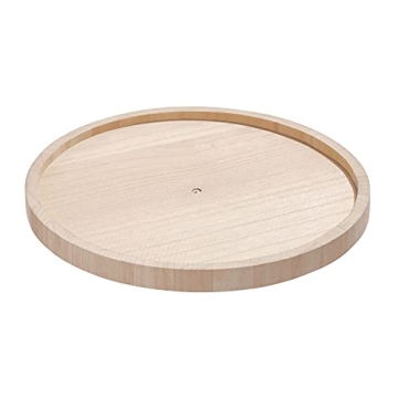 iDesign Renewable Paulownia Wood Turntable Organizer