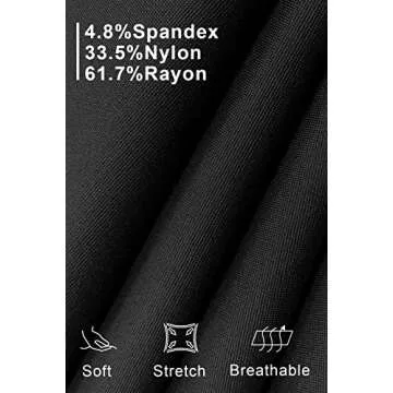 Tsful Wide Leg Pants for Women Trousers High Waisted Dress Pants Business Casual Summer Capris Stretch Pull On Work Slacks Black