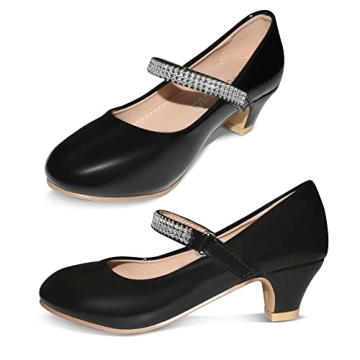 Comfortable BESSIVIC Girls Dress Shoes Mary Jane Flats for Princesses, Size US 4