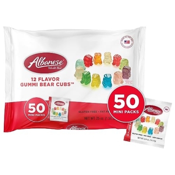 Albanese Gummi Bear Snack Packs - 12 Flavors
