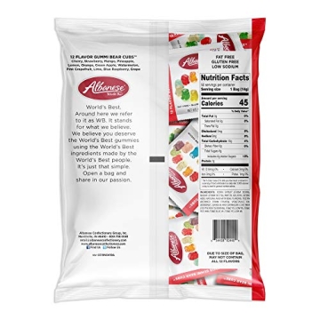 Albanese Gummi Bear Snack Packs - 12 Flavors