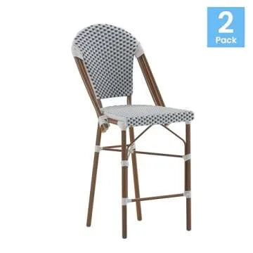 Chic Bistro Counter Stools for Indoor/Outdoor Use