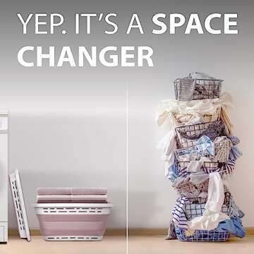 Brookstone Collapsible Laundry Basket for Easy Laundry Management