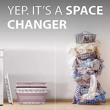 Brookstone Collapsible Laundry Basket for Easy Laundry Management