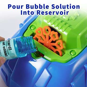 TEMI Bubble Lawn Mower Toy for Kids Aged 1-8