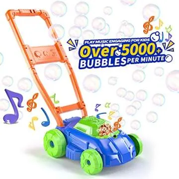 TEMI Bubble Lawn Mower Toy for Kids Aged 1-8