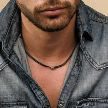 Galis Choker Necklace for Men - Stylish Leather Accessory