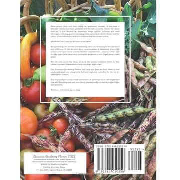 Louisiana Gardening Planner 2023: Louisiana month by month edible garden planner and reference guide...