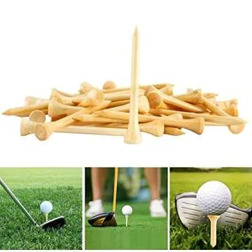 SHKIBY Bamboo Golf Tees 280 Pack - Eco-Friendly Performance