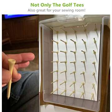 SHKIBY Bamboo Golf Tees 280 Pack - Eco-Friendly Performance