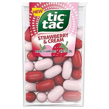 Tic Tac Strawberry & Cream Mints 1 oz - A Sweet Twist on Refreshment