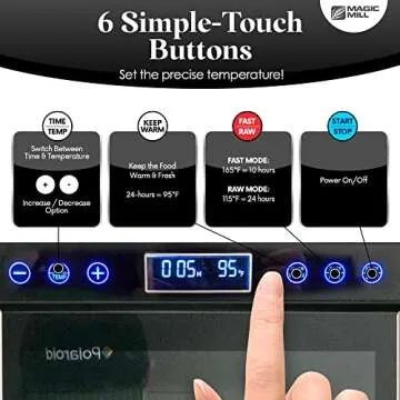 Magic Mill Food Dehydrator with 11 Trays and Timer