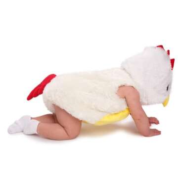 Dress Up America Baby Rooster Costume - Infant Halloween Chicken Costume for Girls And Boys