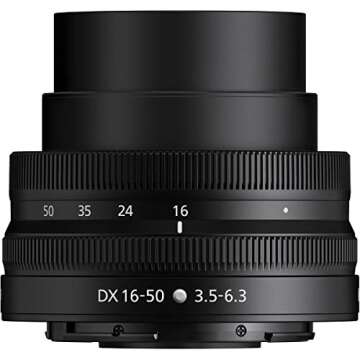 Nikon NIKKOR Z DX 16-50mm f/3.5-6.3 VR Lens for Photography