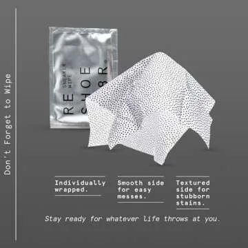 Reshoevn8r Shoe Cleaner Sneakers Kit, Original Kit - Sneaker Cleaner for Canvas, Mesh, Knit, Leather, Nubuck, Plastic, & Rubber Shoes - 4oz Cleaning Solution, 1 Medium Bristle Brush, & 6 Sneaker Wipes