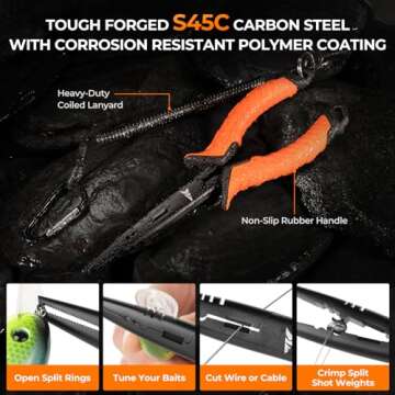 KastKing SteelStream 6pc Fishing Tool Kit for Anglers