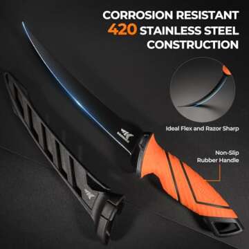 KastKing SteelStream 6pc Fishing Tool Kit for Anglers