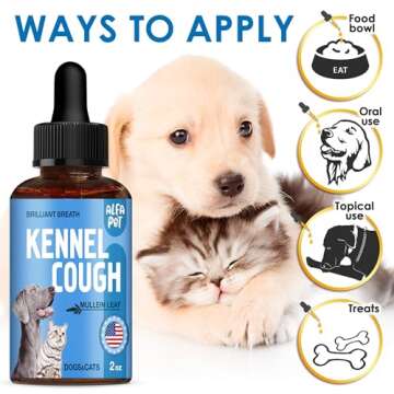 Natural Dog Cough Treatment for Dogs and Cats - 2 Oz