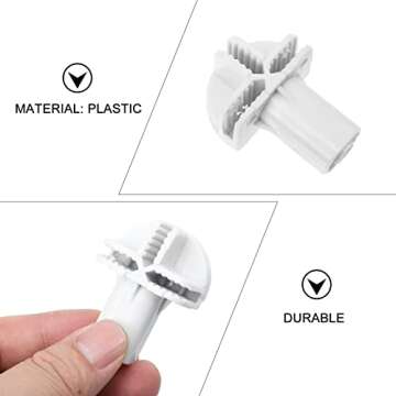 Modular Closet Connectors - 8pcs Durable Plastic Buckles