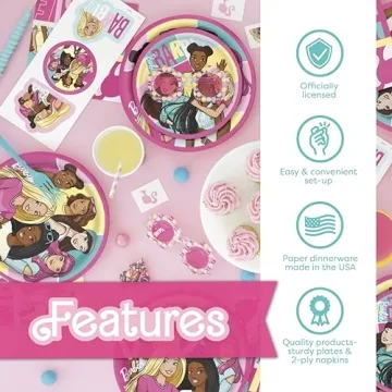 Barbie Party Decorations for 16 - Officially Licensed!