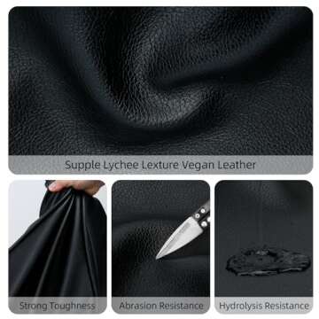 Stylish KKXIU Vegan Leather Tote Bag - Perfect for Travel