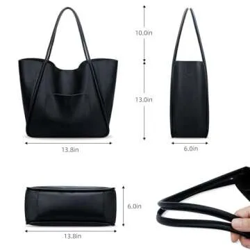 Stylish KKXIU Vegan Leather Tote Bag - Perfect for Travel