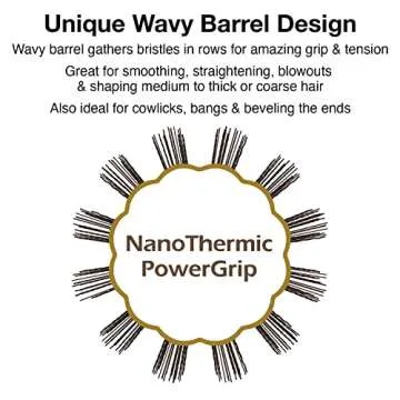 Olivia Garden PowerGrip Thermal Brush for Effortless Styling