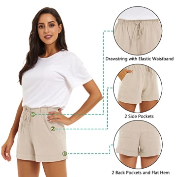 Comfy BAQIFEN Casual Summer Shorts for Women